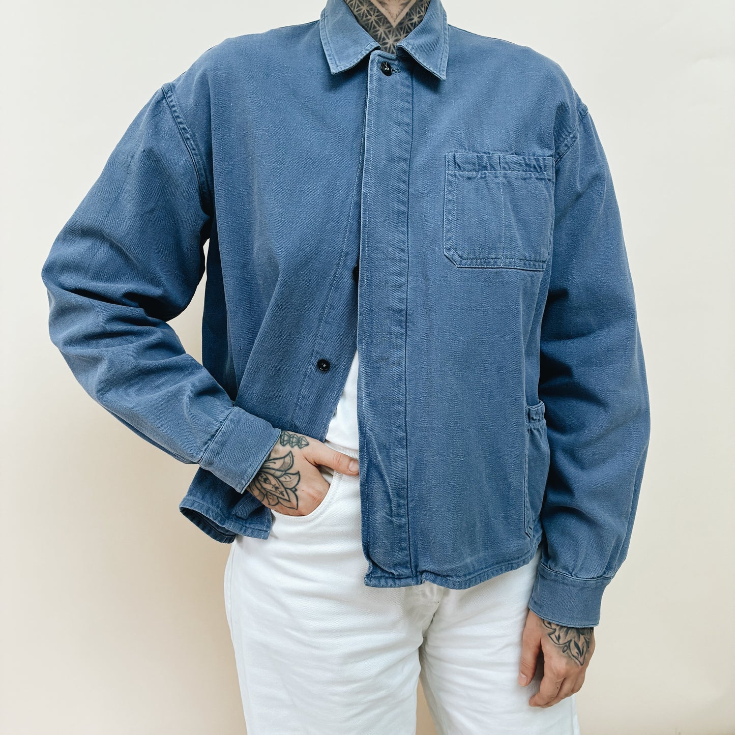 70s FRANCE - HEAVY WORK JACKET - M