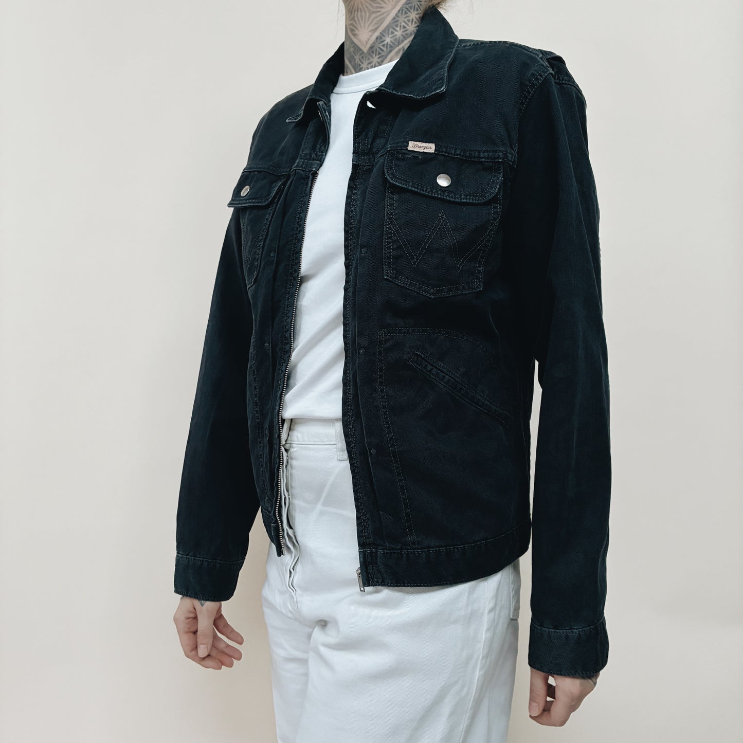 JAPAN REPRO - WRANGLER BLUE BELL DENIM ZIP JACKET - S