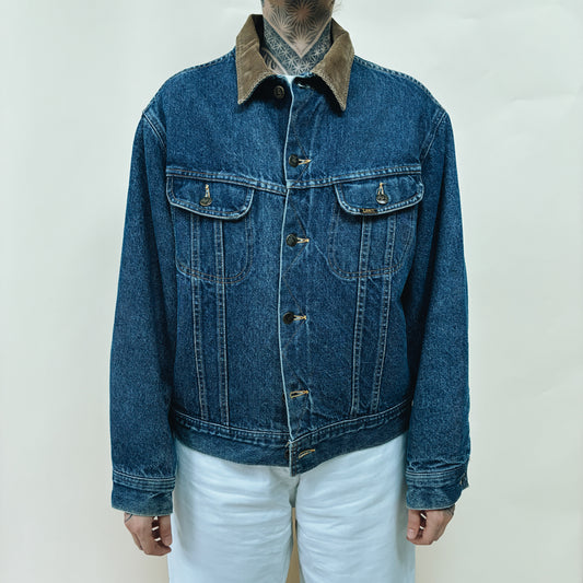 80s - CANADA LEE STORM RIDER BLANKET DENIM JACKET - M
