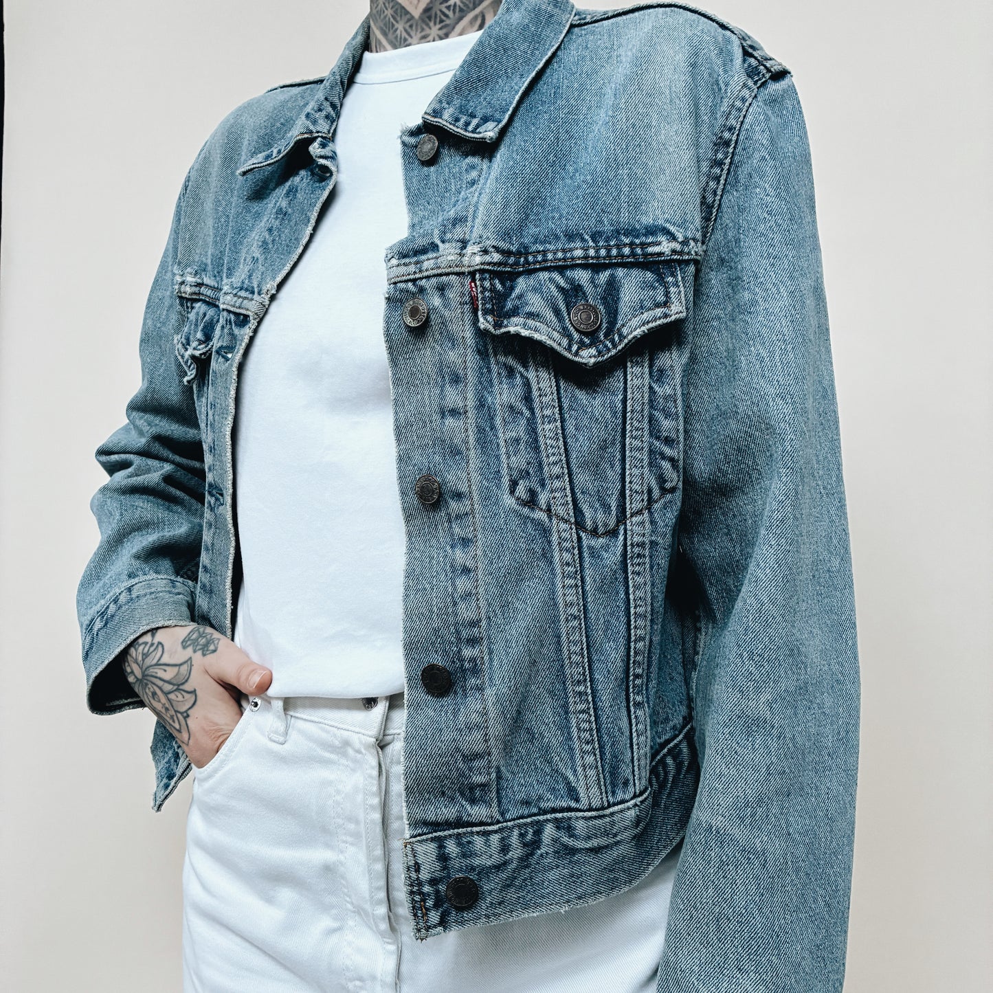 90s CANADA - WOMENS LEVIS TYPE 3 DENIM JACKET - M