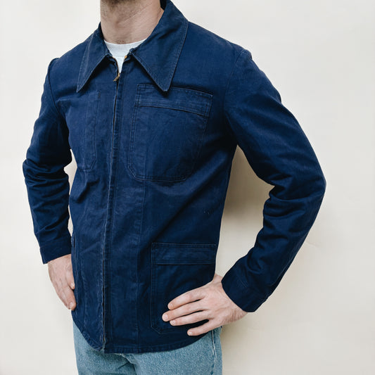 70s FRANCE - WORK JACKET - L