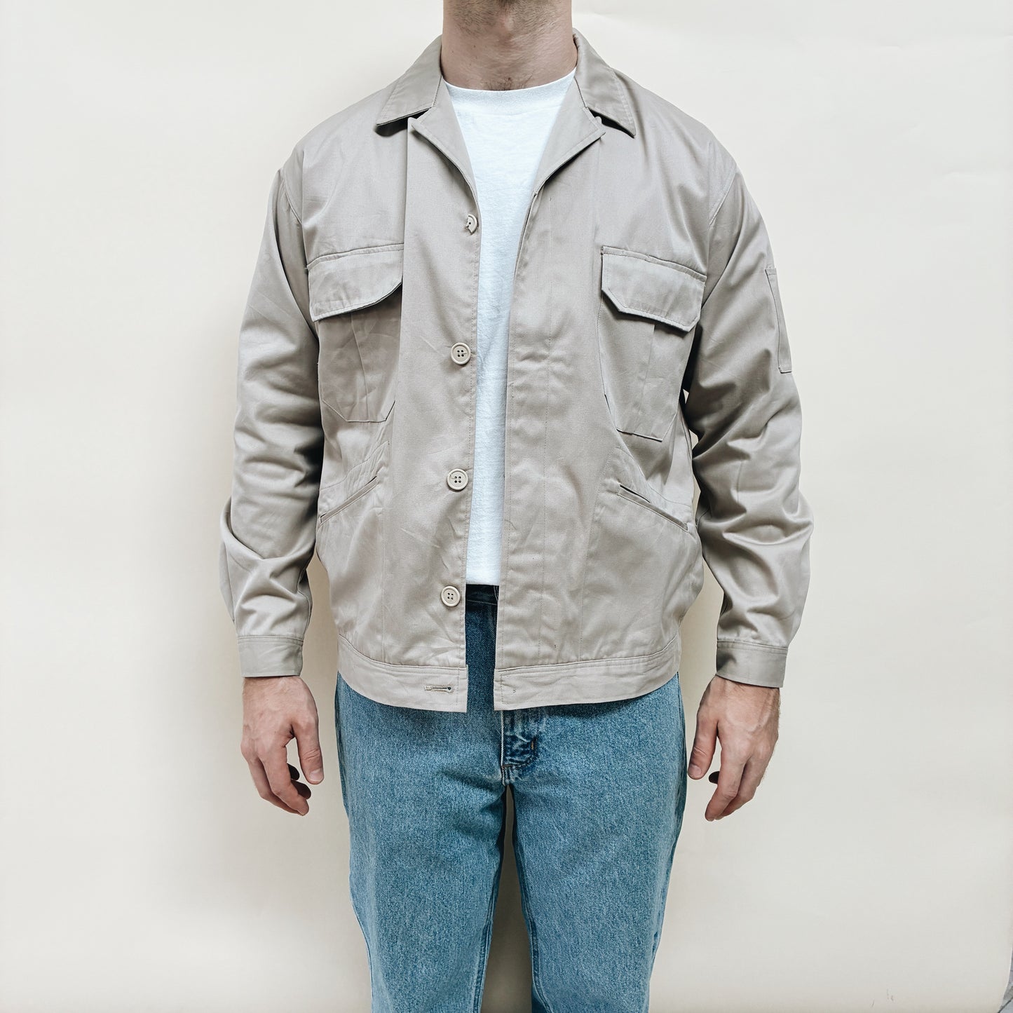 80s JAPAN - AUTO BI WORK JACKET - L/XL