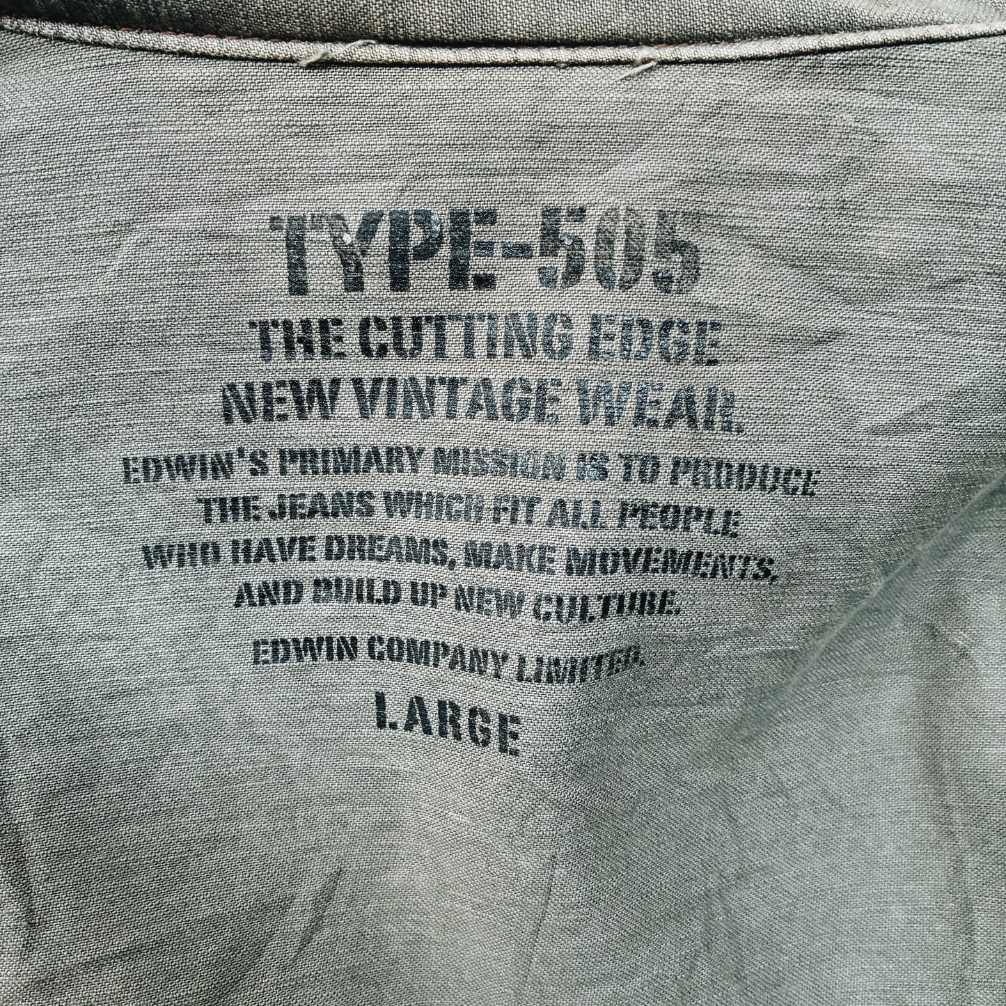 00s JAPAN - EDWIN TYPE-505 FIELD JACKET - M
