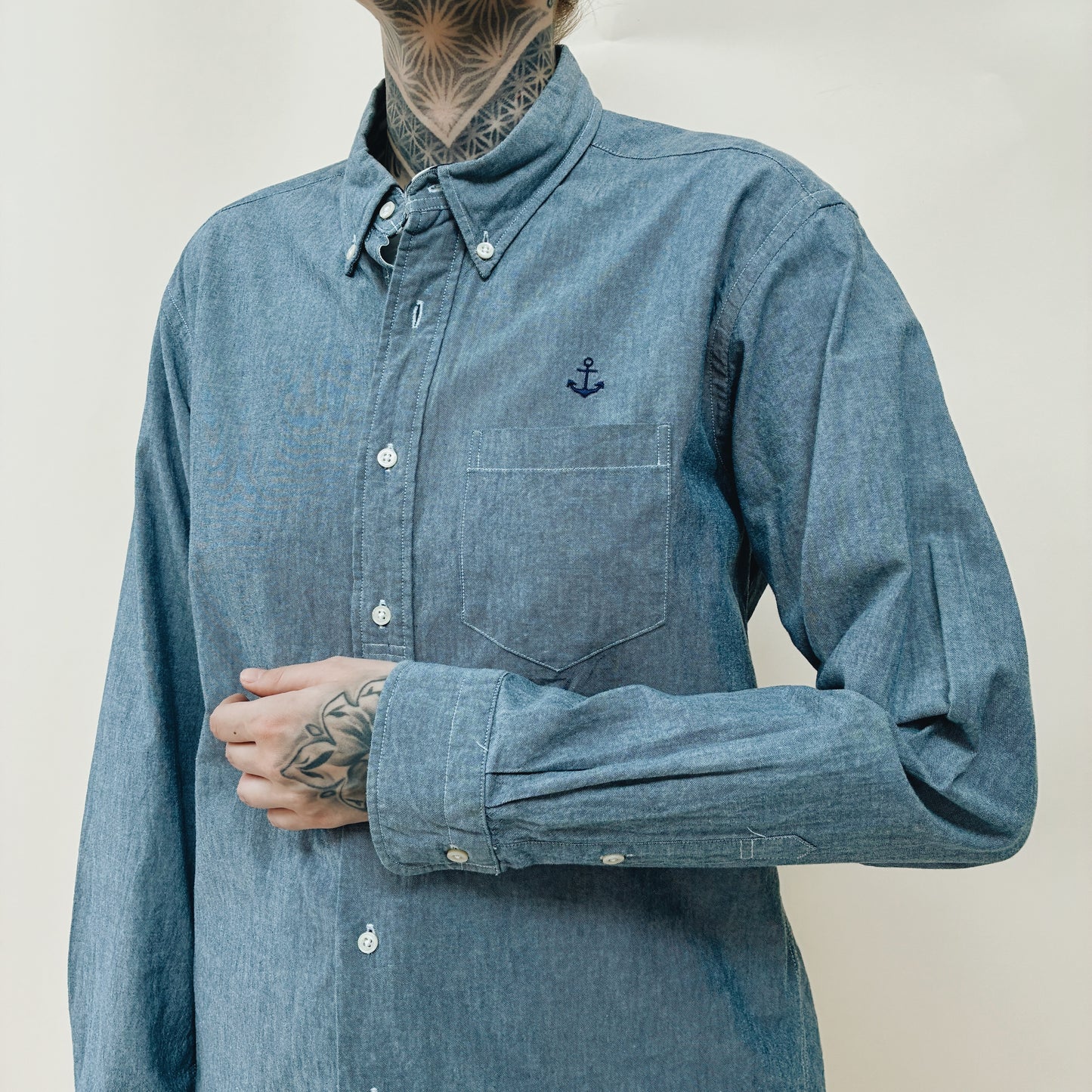 00s JAPAN - SCHIATTI CHAMBRAY SHIRT - M