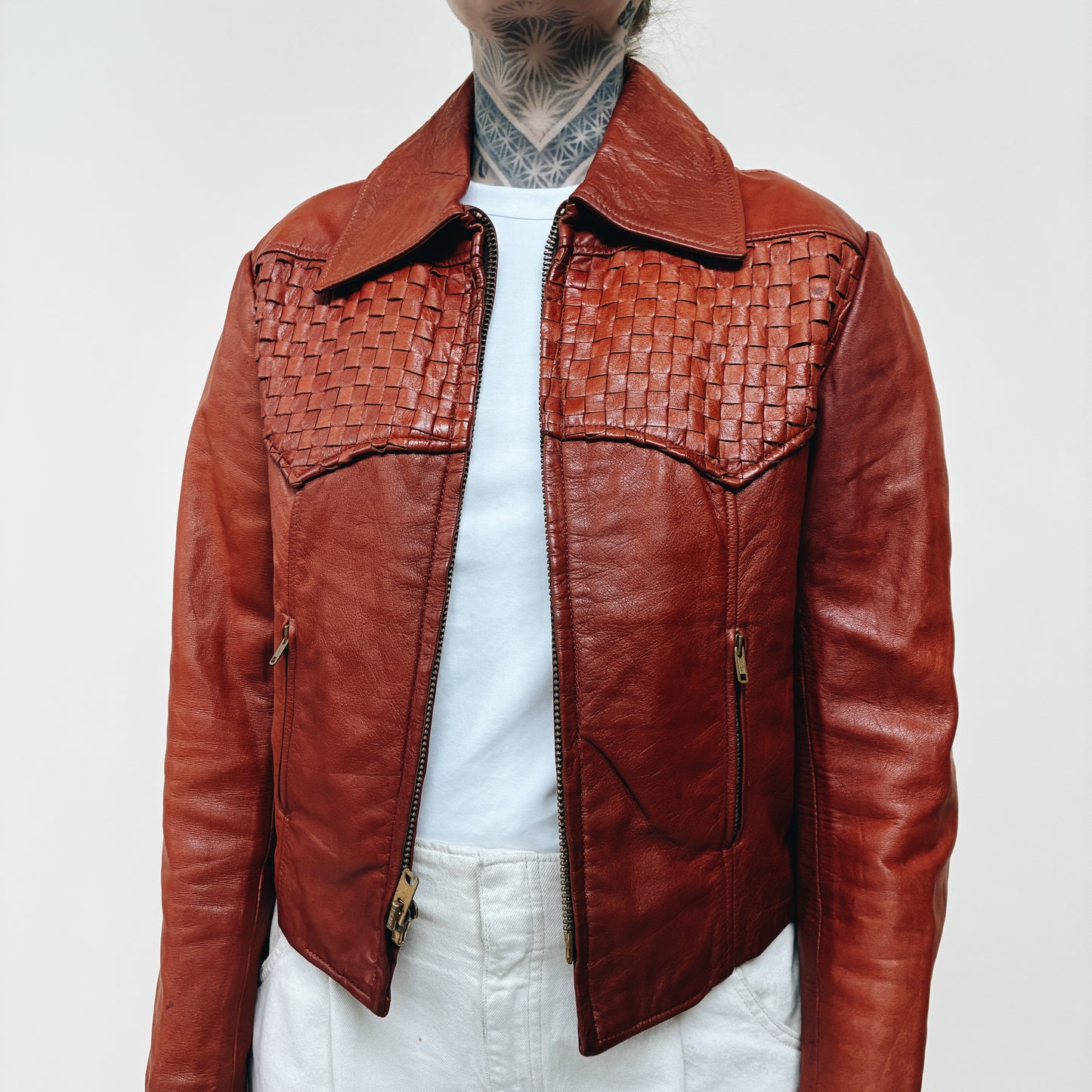 70-80s KOREA - LEE IMPORTS LEATHER JACKET - S