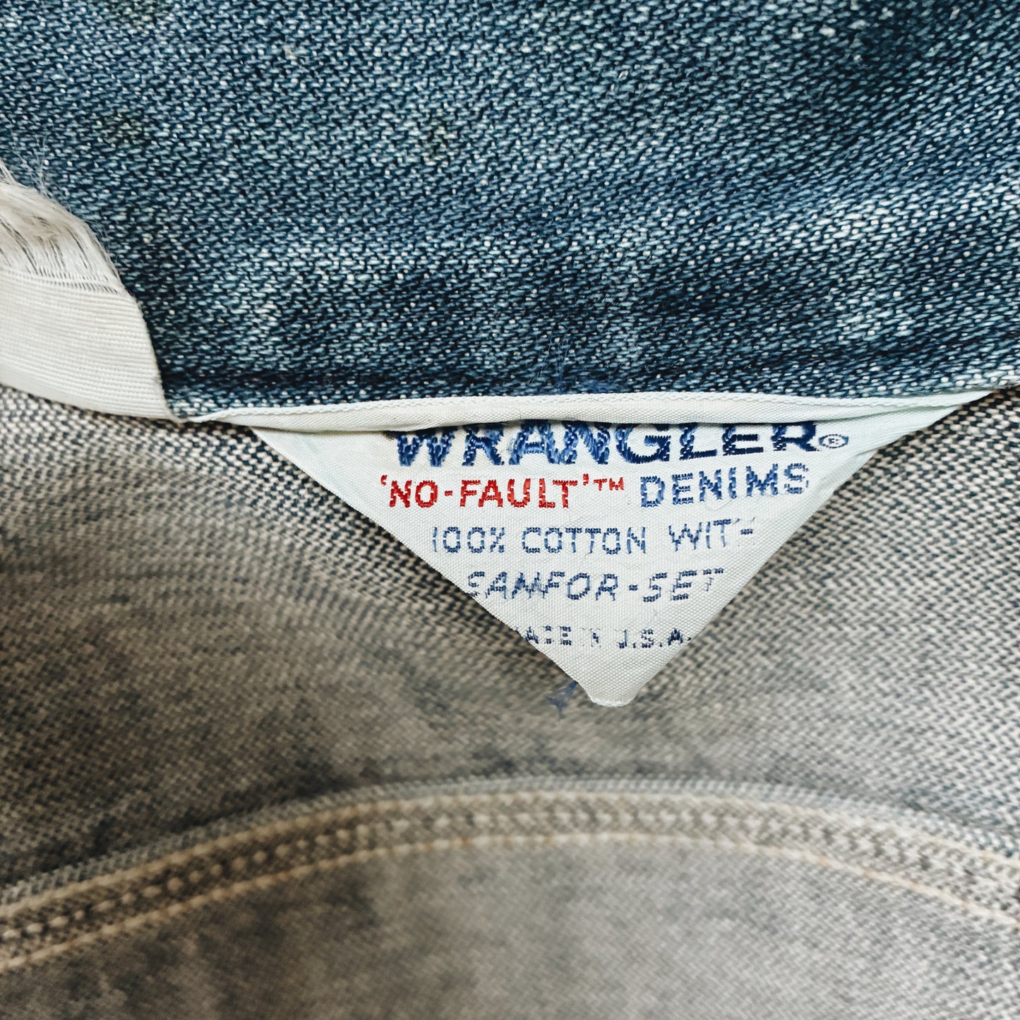 80s USA - WRANGLER NO FAULT DENIM JACKET - S