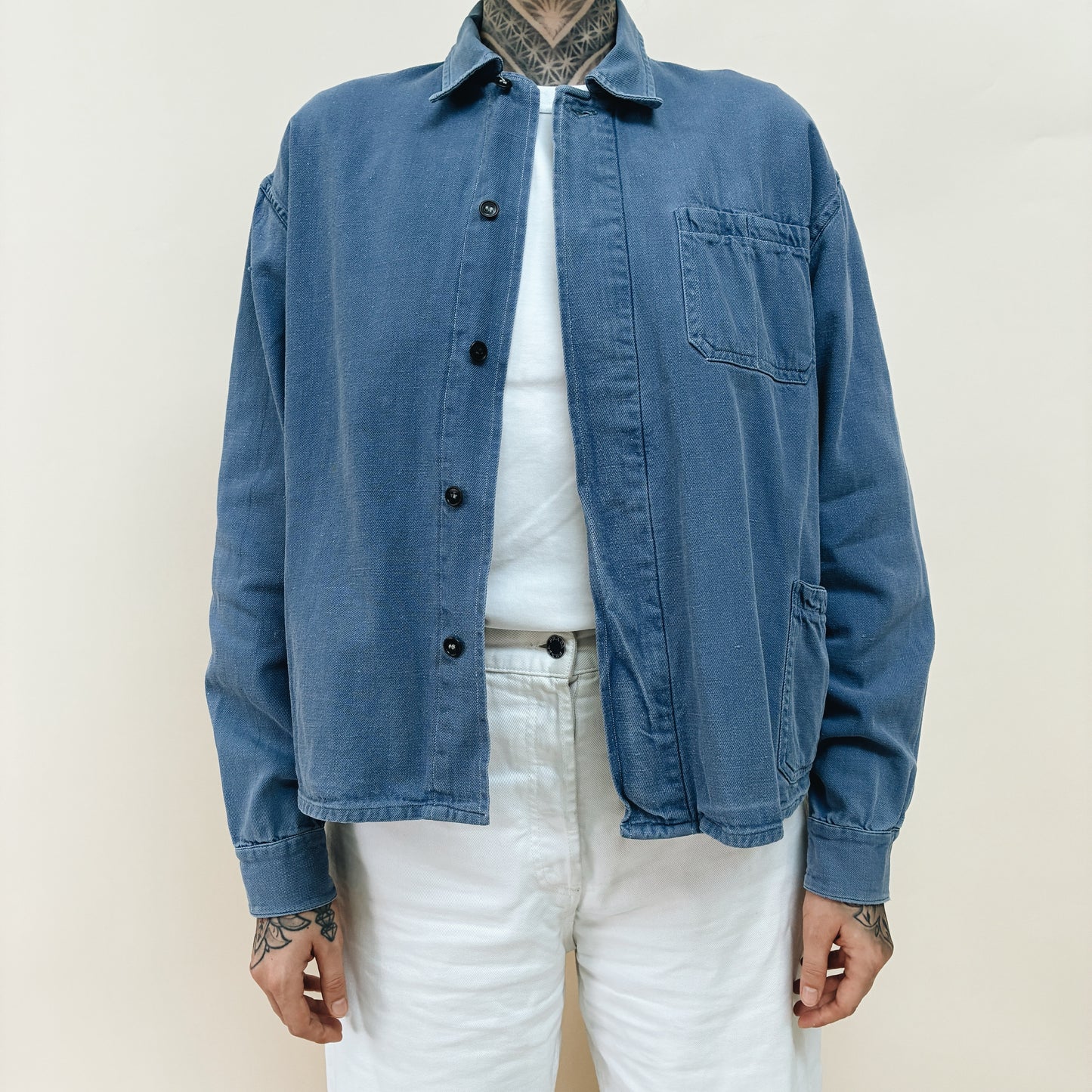 70s FRANCE - HEAVY WORK JACKET - M