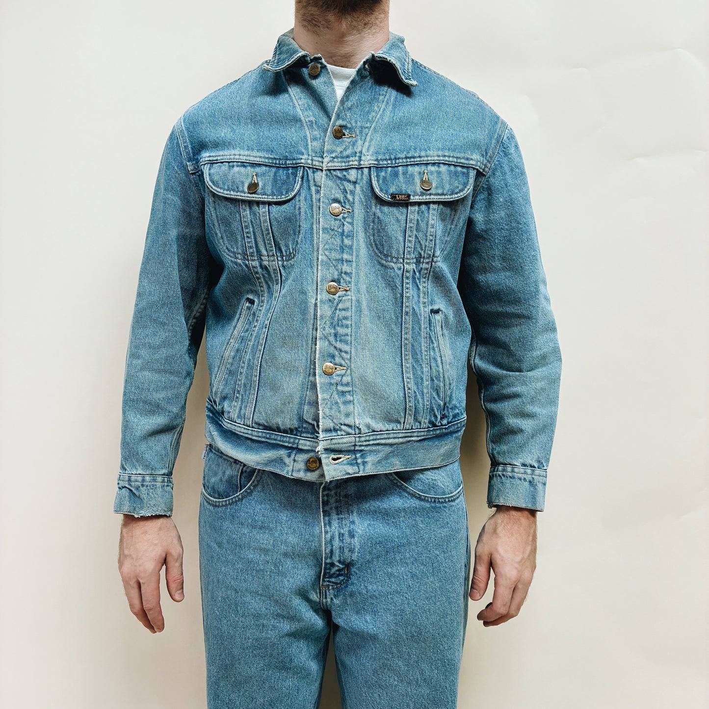 90s MEXICO - LEE RIDERS DENIM JACKET - L