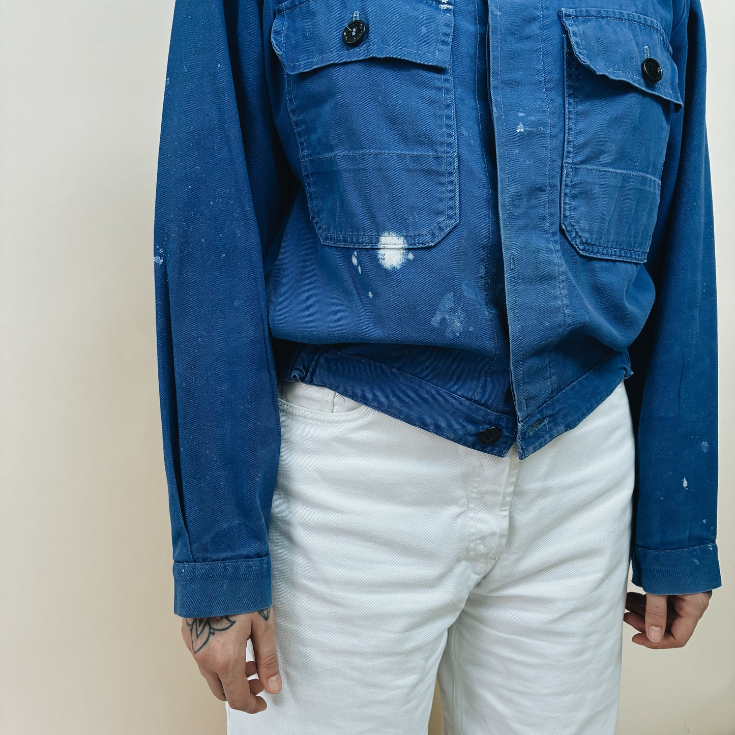 80s FRANCE - WORK JACKET - M