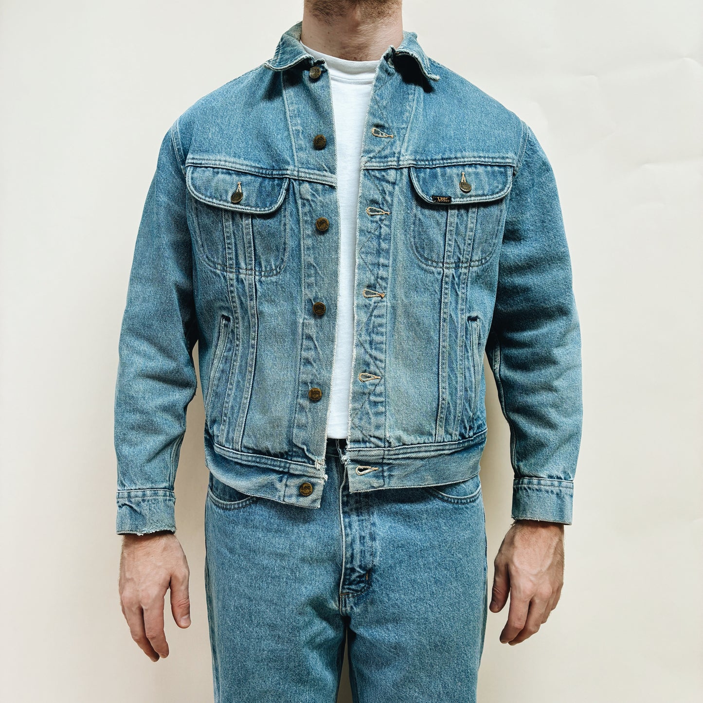 90s MEXICO - LEE RIDERS DENIM JACKET - L