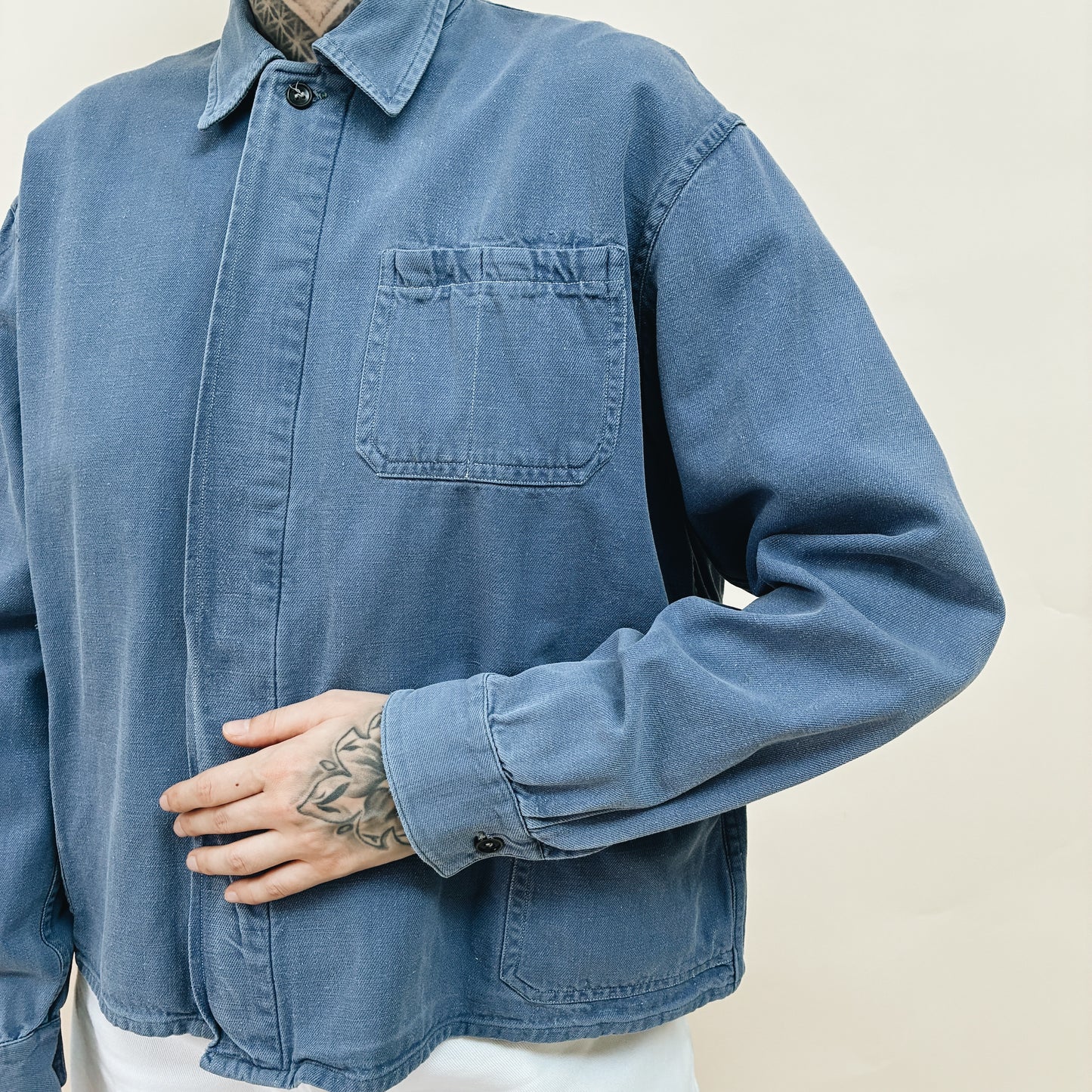 70s FRANCE - HEAVY WORK JACKET - M