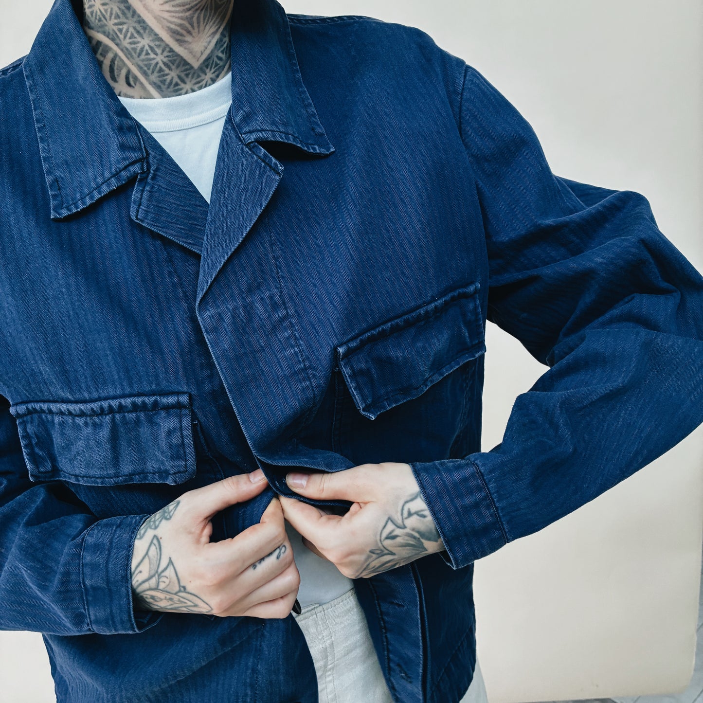 70s GERMAN - WORK JACKET - L