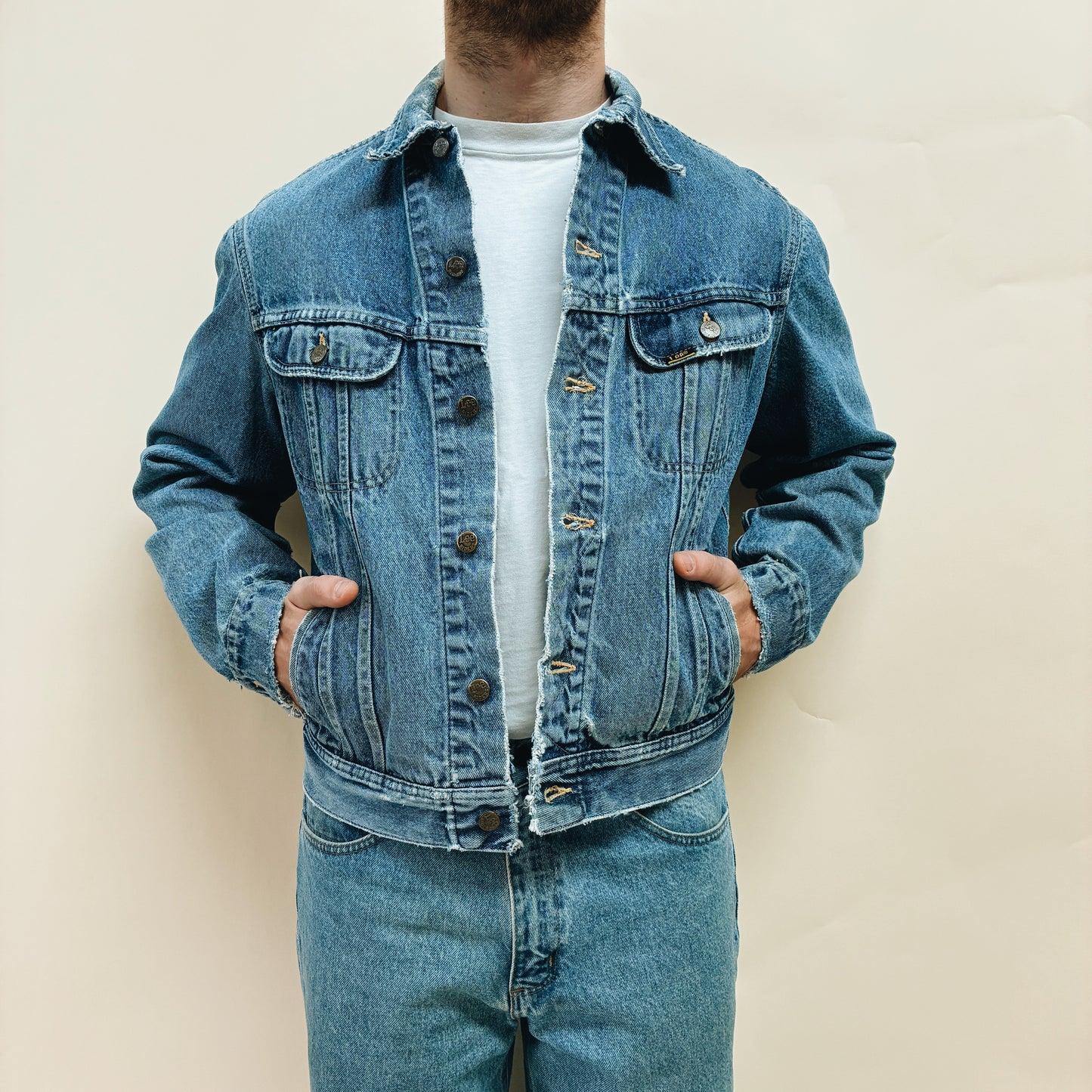 70s USA - LEE RIDERS DENIM JACKET - L