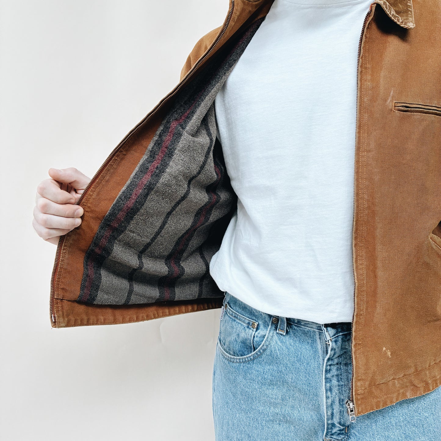 80s - FRANCE DES L’HORIZON CANVAS WORK JACKET - XL