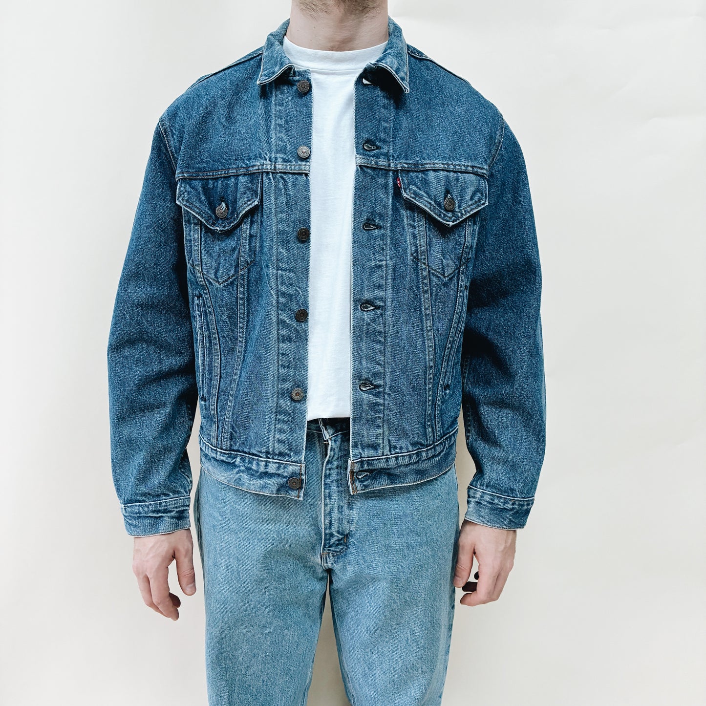 80s USA - LEVIS TYPE 3 DENIM JACKET -  XL