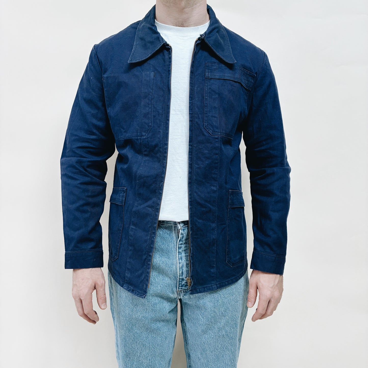 70s FRANCE - WORK JACKET - L