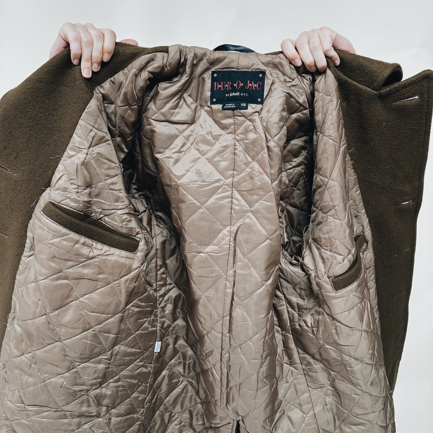 80s CANADA - DURO JAC by SCHOTT PEA COAT JACKET - S