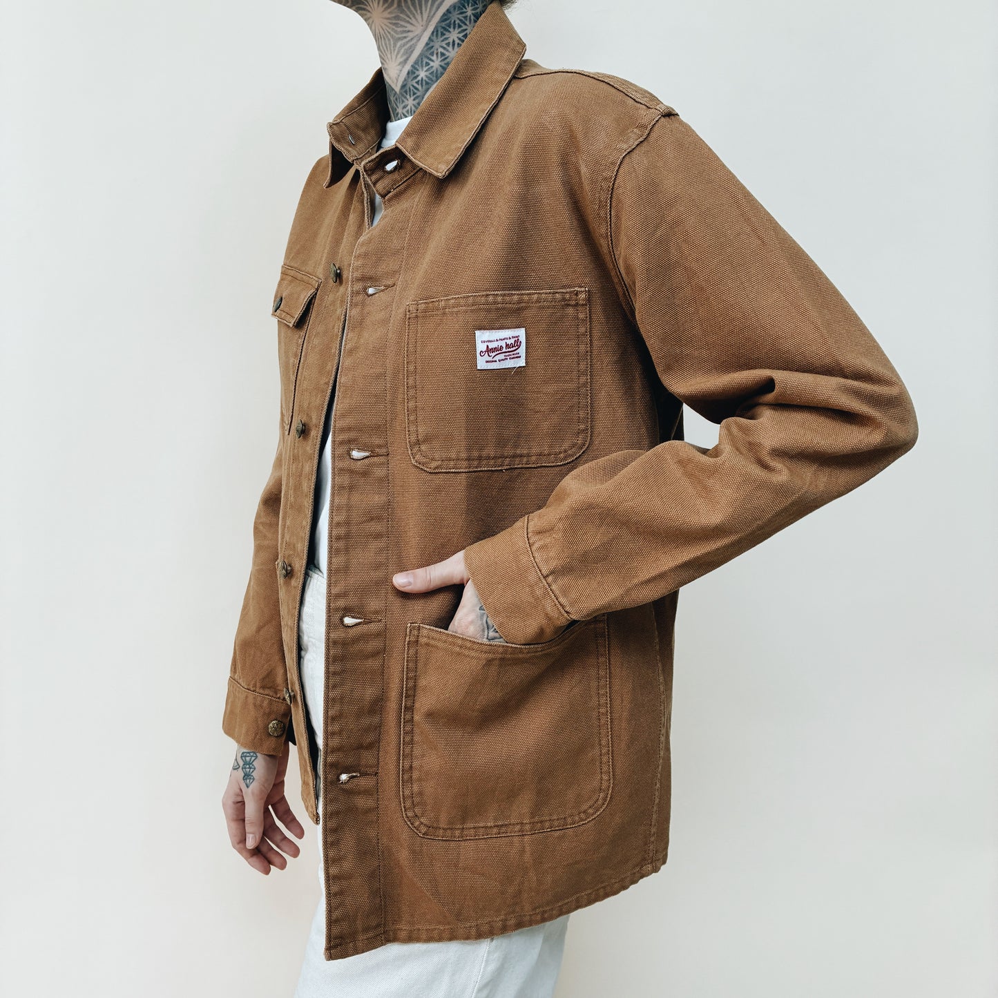 JAPAN - ANNIE HALL HEAVY CANVAS CHORE JACKET - M