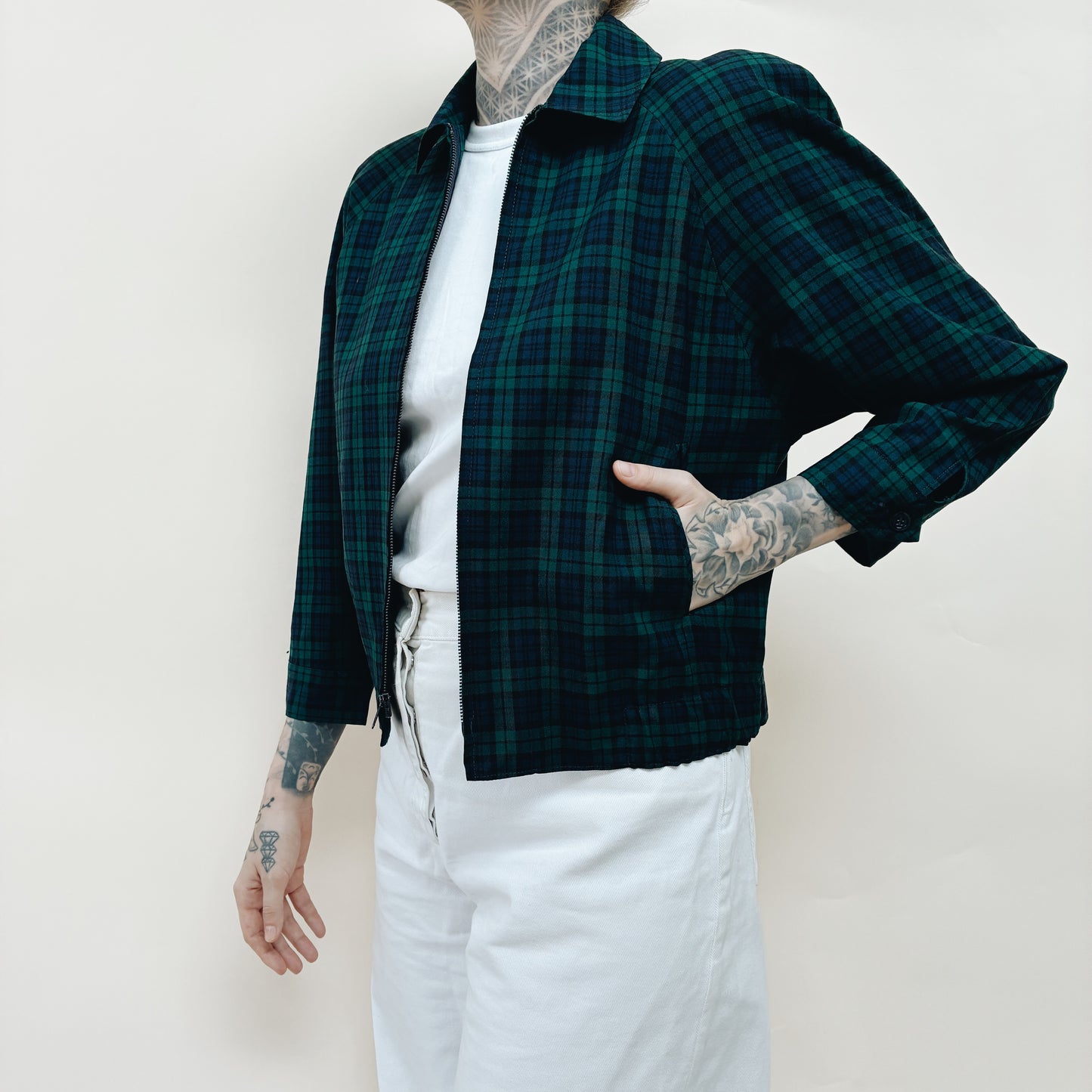80s USA - PENDLETON WOOL JACKET - S