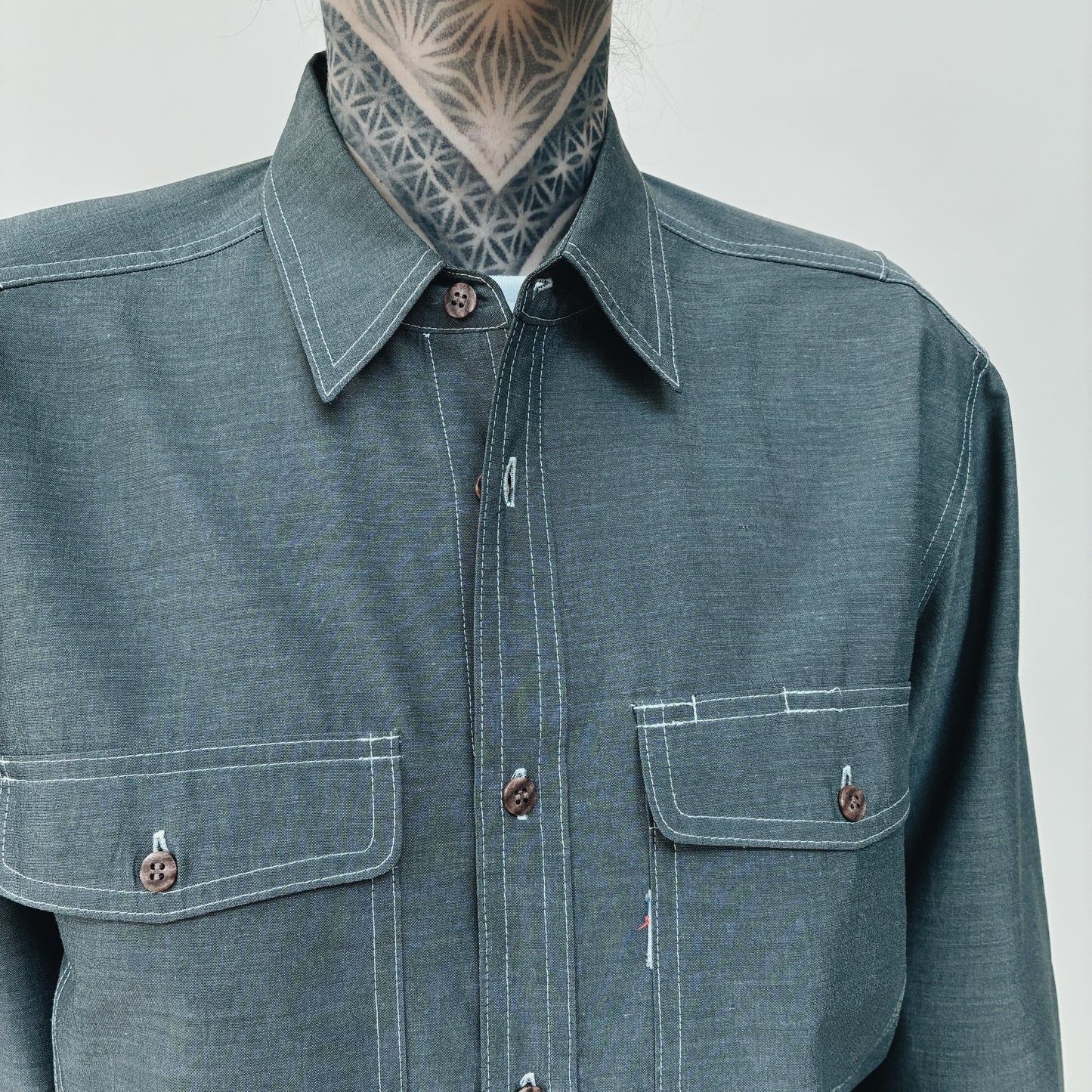 00s - TOP SHALETON SPORTS WORK SHIRT - M